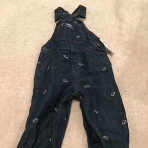 Osh Kosh B’Gosh Football Print Overalls 24mo *NWT*